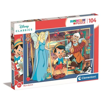 Disney Classics Pinocchio Geppetto&#039;s 104 db-os puzzle Clementoni