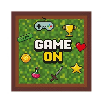 Játék Game On szalvéta 20 db-os 33x33 cm