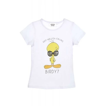 Bolondos dallamok White rövid póló, felső 8 év / 128 cm