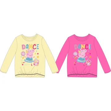Peppa malac Dance gyerek hosszú póló, felső 2 - 6 év / 92 - 116 cm