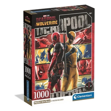 Deadpool &amp; Wolverine 1000 db-os Compact puzzle Clementoni