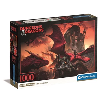 Dungeons &amp; Dragons Riders of Flame 1000 db-os Compact puzzle Clementoni