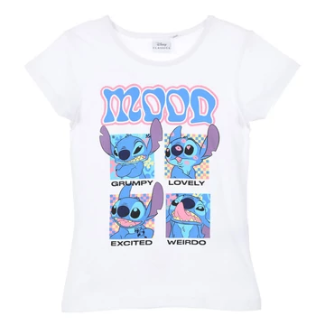 Disney Lilo és Stitch, A csillagkutya Mood gyerek rövid póló, felső 3 - 8 év / 98 - 128 cm