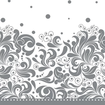 Díszes Silver szalvéta 20 db-os 33x33 cm