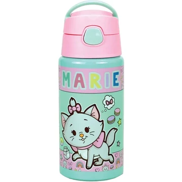 Disney Marie Little Lady alumínium szívószálas kulacs akasztóval 500 mll