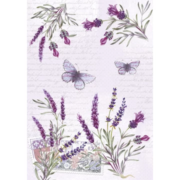 Levendula Butterfly A/4 gumis mappa