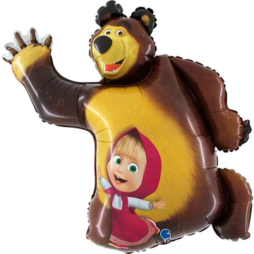 Mása és a medve Smile fólia lufi 107 cm
