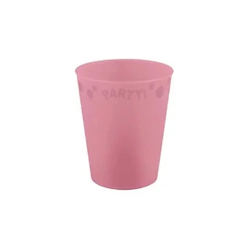 Rózsaszín Pastel Pink micro prémium műanyag pohár 250 ml
