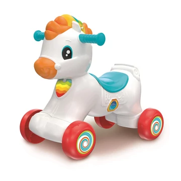 Interaktív hintaló Rainbow Rider 3 az 1-ben Clementoni