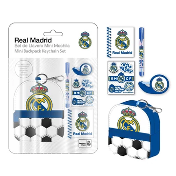 Real Madrid CF mini táska kulcstartó szett