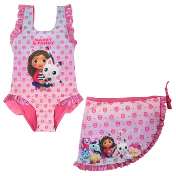 Gabi babaháza Pandy gyerek fürdőruha és sarong szett 7 - 8 év / 122 - 128 cm