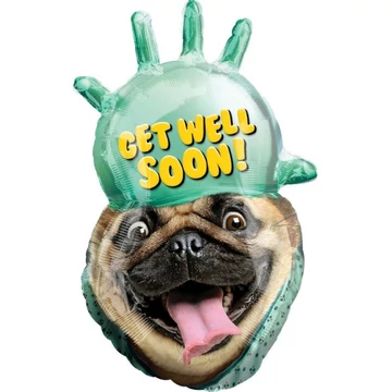 Kutya Get Well Soon fólia lufi 81 cm