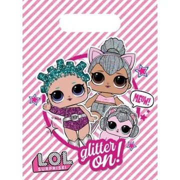 LOL Surprise Glitterati ajándéktasak, ajándékzacskó 6 db-os