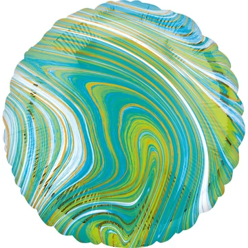 Zöld Circle fólia lufi 43 cm