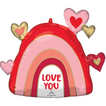 I love You Hearts fólia lufi 66 cm