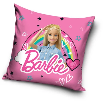 Barbie Rainbow párnahuzat 40x40 cm Velúr