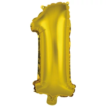 Arany Gold 1-es szám fólia lufi 41 cm