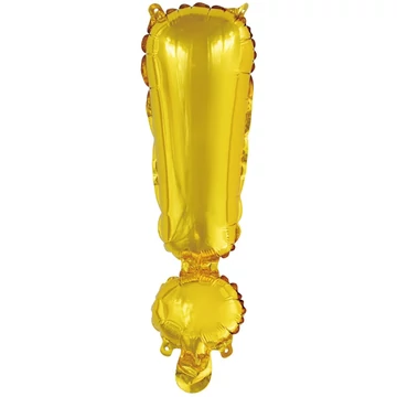 Arany Gold ! betű fólia lufi, 43 cm