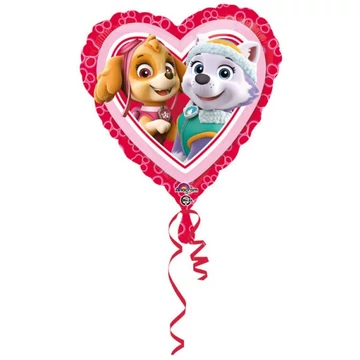 Mancs Őrjárat Heart fólia lufi 43 cm