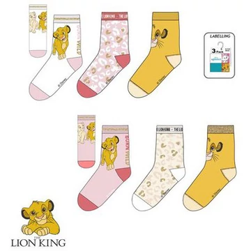 Disney Az Oroszlánkirály Simba’s Safari gyerek zokni 23-34