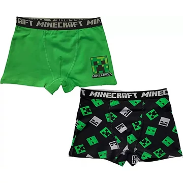 Minecraft Green gyerek boxeralsó 2 darab/csomag 10 év / 140 cm