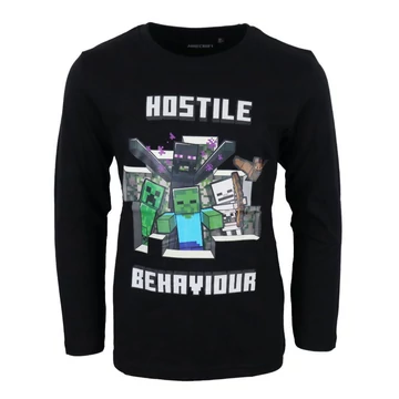 Minecraft Hostile gyerek hosszú ujjú póló, felső 10 év / 140 cm