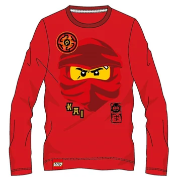Lego Ninjago Red gyerek hosszú ujjú póló, felső 4 év / 104 cm