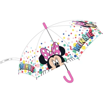 Disney Minnie Dots gyerek félautomata átlátszó esernyő Ø74 cm