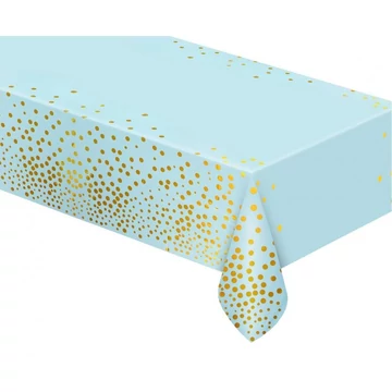 Kék B&amp;C Gold Dots fólia asztalterítő 137x183 cm