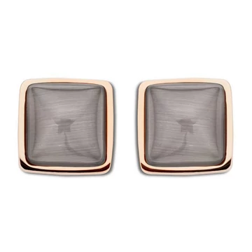 Victoria Rose gold színű barna köves fülbevaló
