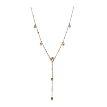 Victoria Rose gold színű színes köves nyaklánc