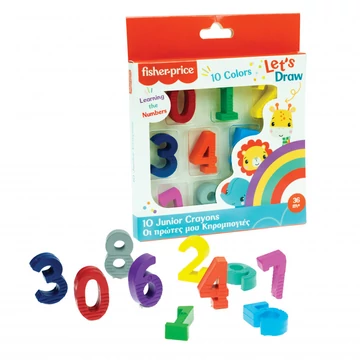 Fisher-Price Let&#039;s Draw számos zsírkréta 10 db-os