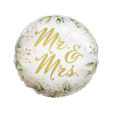 Esküvő Mr &amp; Mrs fólia lufi 36 cm