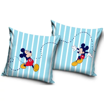 Disney Mickey Stripe &amp; Smile párnahuzat 40x40 cm Velúr
