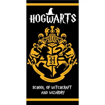 Harry Potter Hogwarts Black fürdőlepedő, strand törölköző 70x140cm (Fast Dry)