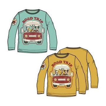 Disney Mickey Road Trip gyerek hosszú póló, felső 3 - 8 év / 98 - 128 cm