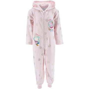 Peppa malac Pink Dots gyerek hosszú pizsama, overál 3 - 6 év / 98 - 116 cm