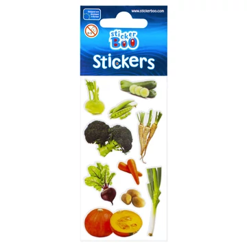 Zöldség Kohlrabi matrica szett