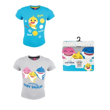 Baby Shark Doo gyerek rövid póló, felső 2 - 6 év / 92 - 116 cm