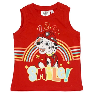 Mancs Őrjárat Smile Red gyerek rövid póló, felső 5 év / 110 cm