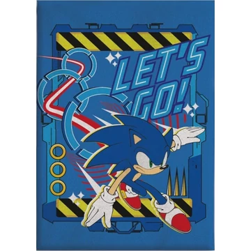 Sonic a sündisznó Let&#039;s Go coral fleece takaró 110x150cm