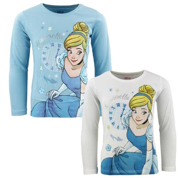 Disney Hercegnők Cinderella gyerek hosszú póló, felső 3 - 8 év / 98 - 128 cm