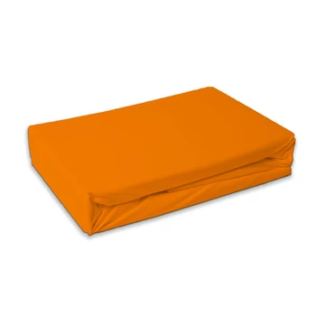 Narancssárga Dark Orange frottír gumis lepedő 180x200 cm