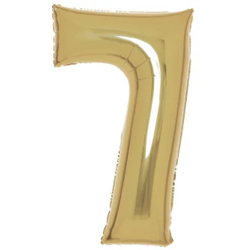 Arany White Gold 7-es szám fólia lufi 88 cm