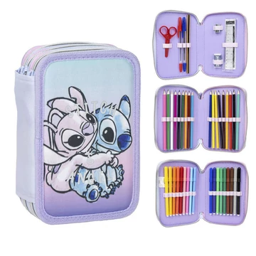 Disney Lilo és Stitch, A csillagkutya Angel tolltartó töltött 3 emeletes