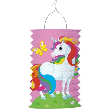 Unikornis Pink lampion 28 cm
