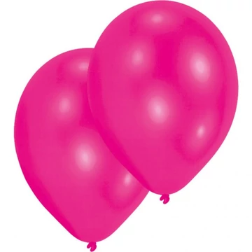 Rózsaszín Hot Pink léggömb, lufi 10 db-os 11 inch (27,5 cm)