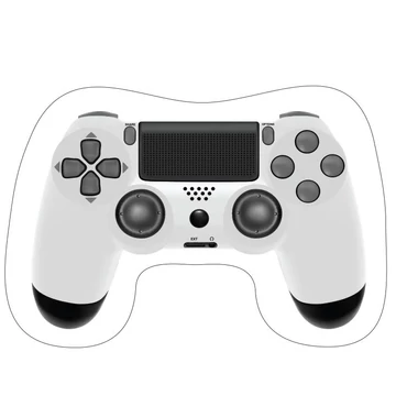 Gamer Pad formapárna, díszpárna 42x29 cm Velúr