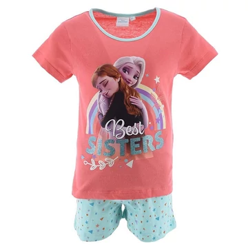 Disney Jégvarázs Best Sisters Peach gyerek rövid pizsama 8 év / 128 cm