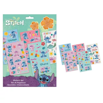 Disney Lilo és Stitch, A csillagkutya Ohana matrica szett 5 ív